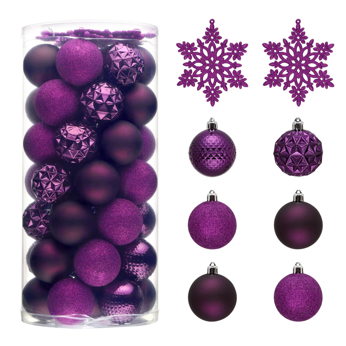 Valery Madelyn 50ct Christmas Tree Decorations Ball Ornaments 2 Inches
