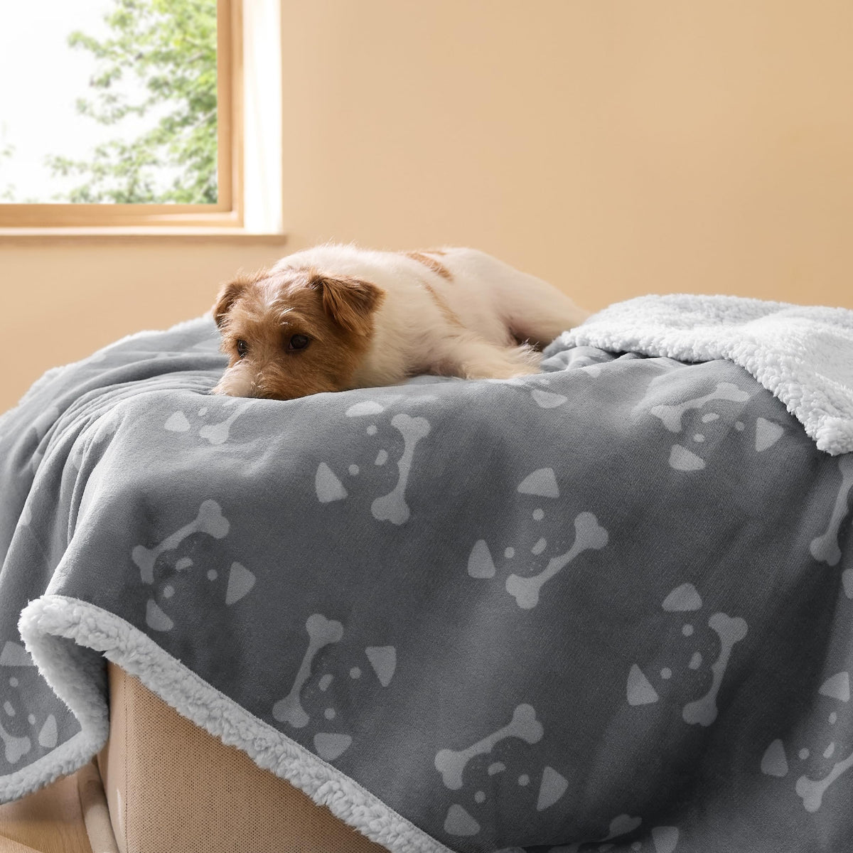 Bedsure Waterproof Dog Blankets for Small Dogs Soft Cat Blanket Warm,25X35