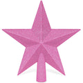 Christmas Tree Star Topper, 8" Gold Glitter Xmas Star Tree Decorations, 3D