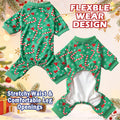 Dog Pajamas Christmas Puppy Onesie Long Sleeve Pets Clothes Jumpsuits PJS