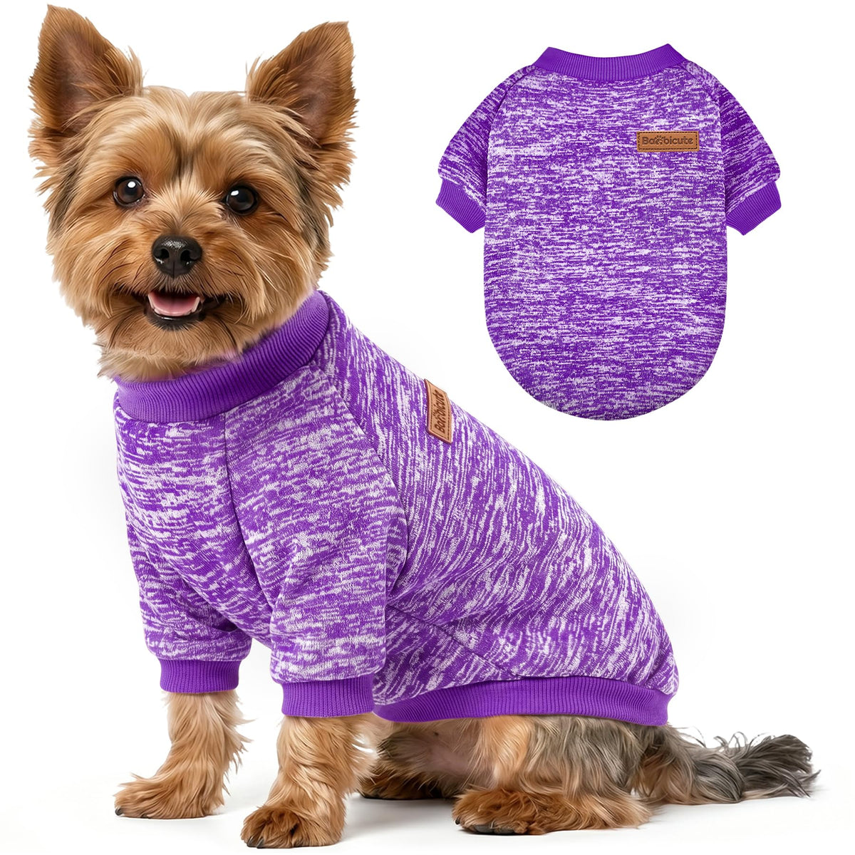 3 Pack Dog Sweaters for Small Dogs Girl Boy Winter Fleece Clothes Warm Soft Dog Sweatshirt Outfit for Dogs Cats Pet Apparel