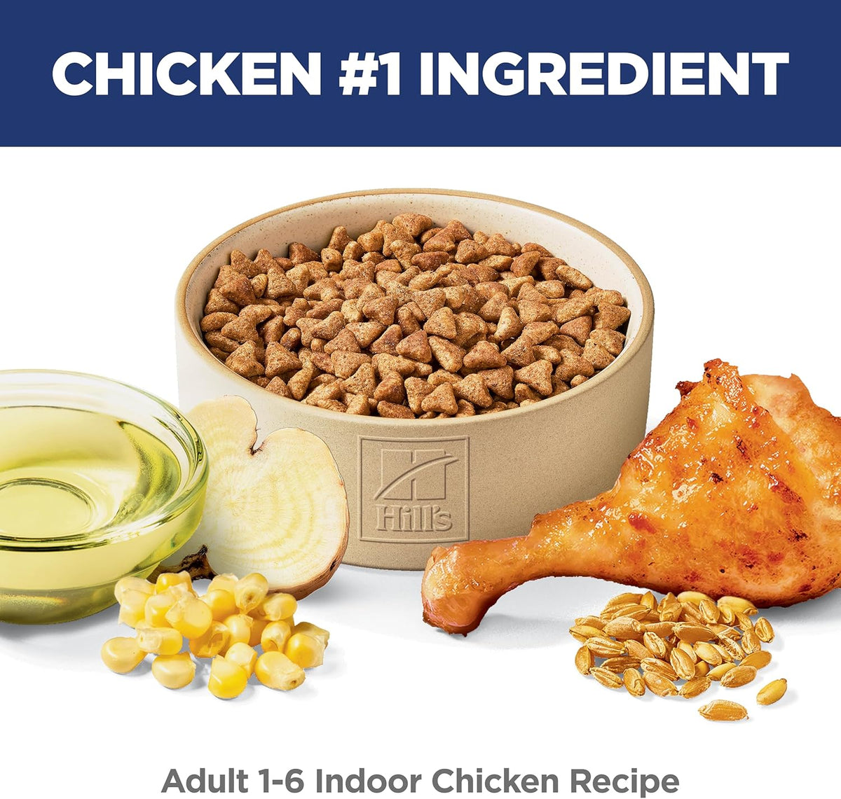 Hill's Science Diet Adult 1-6 Indoor Dry Cat Food, Chicken, 7 lb. Bag