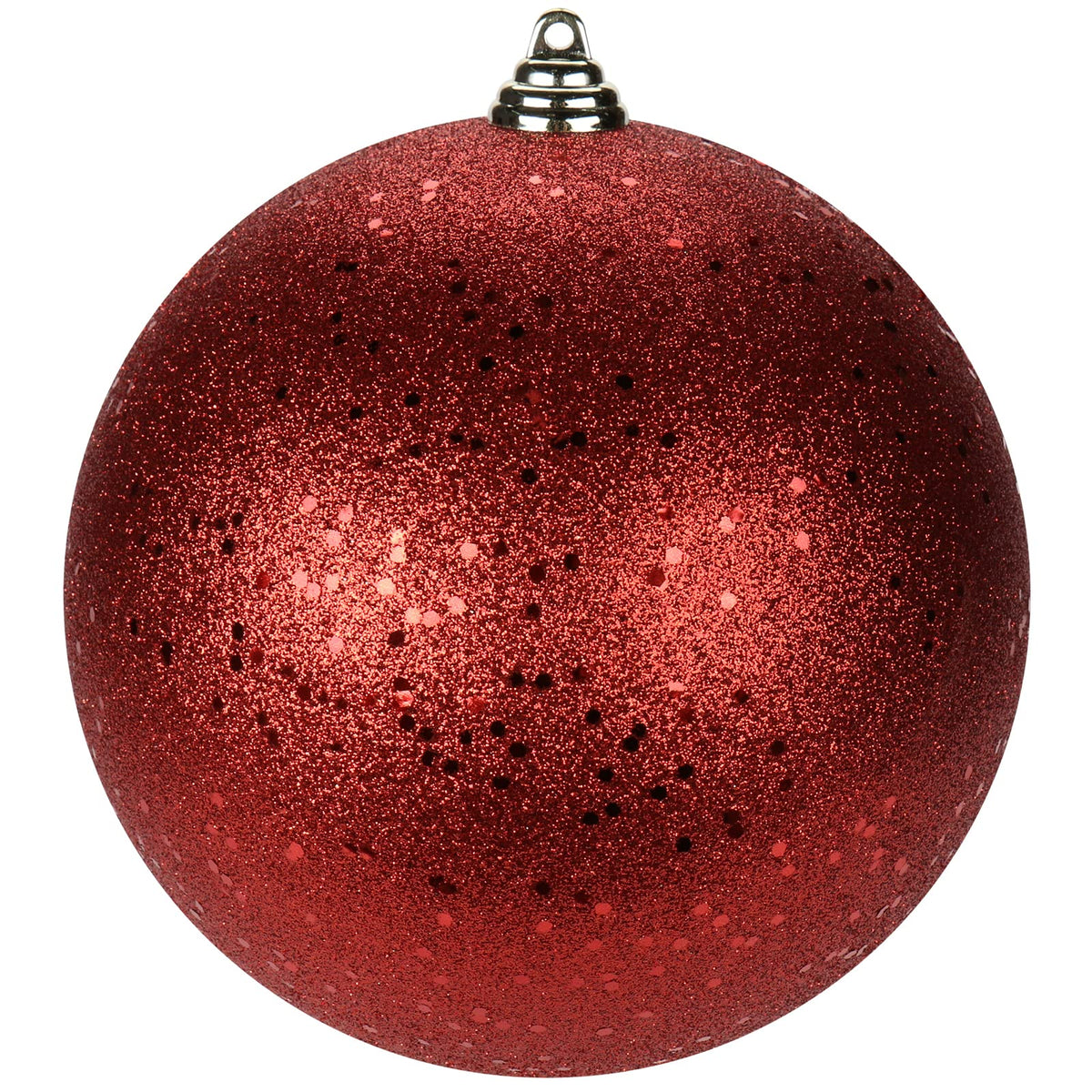GnFlus Large Shatterproof Christmas Ball Ornaments, Red, 5.9" (2 Pcs), Classic Style, Hanging, Plastic, Christmas, Birthday, New Year, Anniversary, Valentine's Day