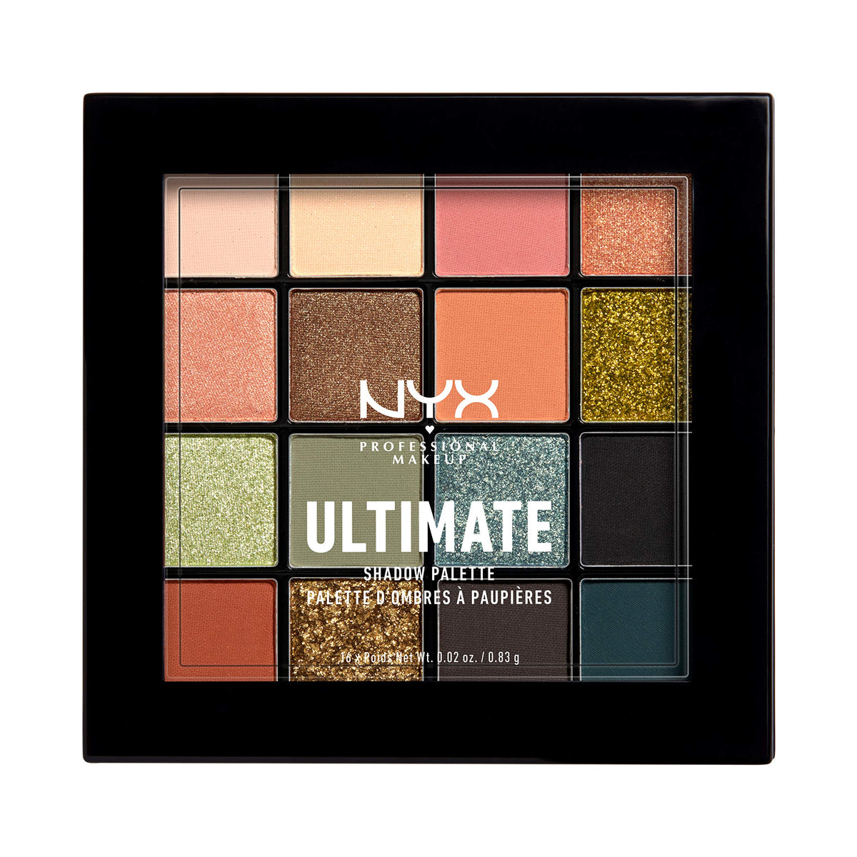 NYX PROFESSIONAL MAKEUP, Ultimate Shadow Palette, Eyeshadow Palette - Warm Neutrals