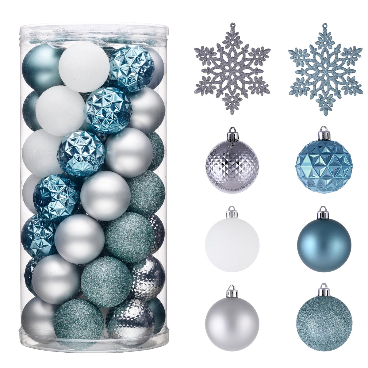Valery Madelyn 50ct Christmas Tree Decorations Ball Ornaments 2 Inches