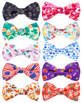PET SHOW 10 Pack Fall Dog Bowties for Large Dogs Sliding on Collar