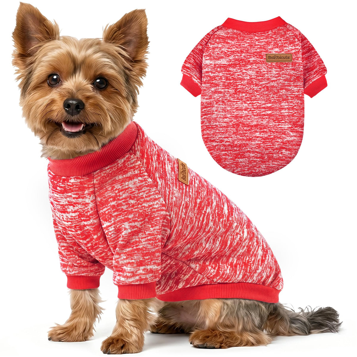 3 Pack Dog Sweaters for Small Dogs Girl Boy Winter Fleece Clothes Warm Soft Dog Sweatshirt Outfit for Dogs Cats Pet Apparel