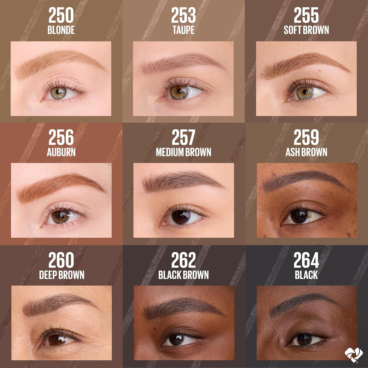 Maybelline Express Brow Ultra Slim Eyebrow Makeup, Brow Pencil with Precision Tip and Spoolie for Defined Eyebrows, Black Brown, 1 Count (Packaging May Vary)