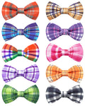 PET SHOW 10 Pack Fall Dog Bowties for Large Dogs Sliding on Collar