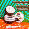 Palmer's Coconut Oil Formula Brazilian Coco Firming Skin Care Duo, Whipped Body Butter (8.8 Oz) + Body Oil (6.5 Fl Oz) Helps with Skin Tightening & Firming of Bum, Bust & Belly, Provides 48Hr Moisture
