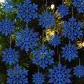 kockuu Christmas Decorations Snowflake Ornament White for Tree Decor Craft