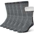 Alvada Mens Merino Wool Crew Socks Thermal and Warm Socks for Winter Work Hiking Running 3 Pairs