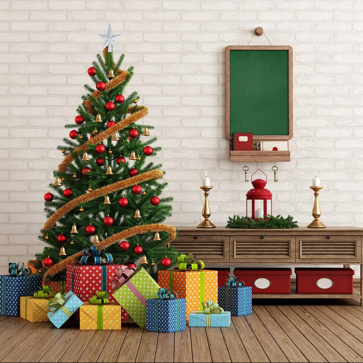 Aneco 2 Pack Glittered Christmas Tree Topper Star Treetop for Small Christmas Tree Decoration or Home Decor, Hard Plastic