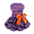 Fitwarm Halloween Pumpkin Dog Dress, Funny Dog Halloween Costumes, Doggy Clothes for Small Dogs Girl, Pet Apparel, Orange, Black, Purple, Small