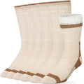 Alvada Mens Merino Wool Crew Socks Thermal and Warm Socks for Winter Work Hiking Running 3 Pairs