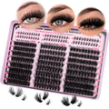 Goddvenus Manga Lash Clusters With Spikes Wispy Cluster Eyelash Extensions Fluffy Anime Eyelashes Clusters Reusable Faux Mink Fairy Individual Lash Extension (D Curve 12-18mm 204 pieces)