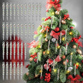 Cinnvoice 36 Pcs Iridescent Christmas Icicle Ornaments for Christmas Decor