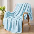 Exclusivo Mezcla Soft Plush Fleece Throw Blanket for Couch Camel
