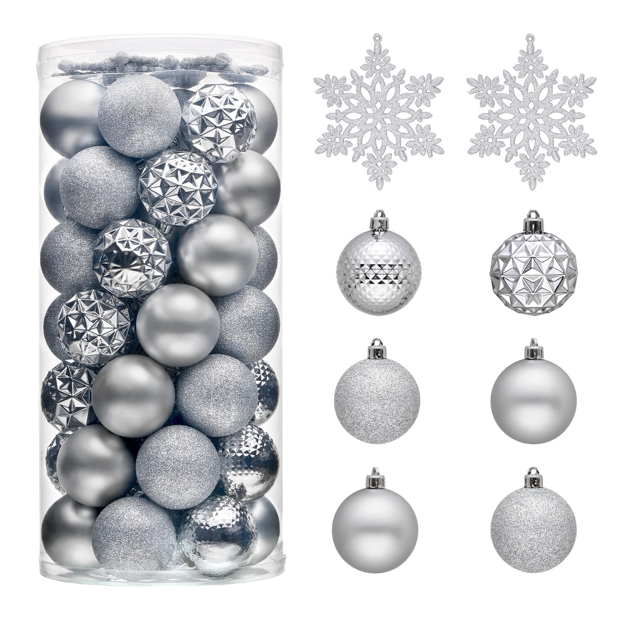 Valery Madelyn 50ct Christmas Tree Decorations Ball Ornaments 2 Inches