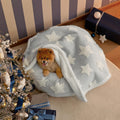 LE SURE Waterproof Dog Blankets for Small Dogs Cute Cozy 3D Jacquard,25x35