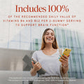 Nature's Way Brain Fuel Gummies, Brain Supplement for Focus and Memory Support,* Clinically Studied Cognigrape Supports Cognition,* Vitamins B6 & B12 Support Brain Function,* Grape Flavored, 60 Count