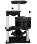 YUNIQUE Cat Tree with Cat Condo and Big Hammock, Grey