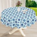 Rectangle Waterproof Vinyl Table Cloth, Wipeable Tablecloth with Flannel Backing, Plastic Table Cover for Fall, Thanksgiving (Pumpkin, 52" x 70")