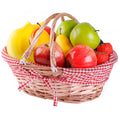Vintiquewise Natural Wicker Picnic Basket with a Handle for Home and Garden
