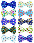PET SHOW 10 Pack Fall Dog Bowties for Large Dogs Sliding on Collar