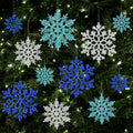 kockuu Christmas Decorations Snowflake Ornament White for Tree Decor Craft