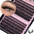 Goddvenus Manga Lash Clusters With Spikes Wispy Cluster Eyelash Extensions Fluffy Anime Eyelashes Clusters Reusable Faux Mink Fairy Individual Lash Extension (D Curve 12-18mm 204 pieces)
