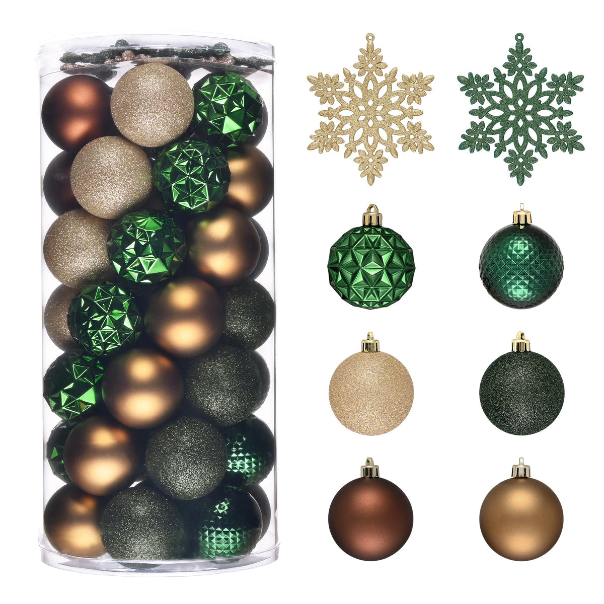 Valery Madelyn 50ct Christmas Tree Decorations Ball Ornaments 2 Inches