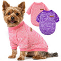 3 Pack Dog Sweaters for Small Dogs Girl Boy Winter Fleece Clothes Warm Soft Dog Sweatshirt Outfit for Dogs Cats Pet Apparel