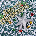 Aneco 2 Pack Glittered Christmas Tree Topper Star Treetop for Small Christmas Tree Decoration or Home Decor, Hard Plastic