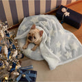 LE SURE Waterproof Dog Blankets for Small Dogs Cute Cozy 3D Jacquard,25x35