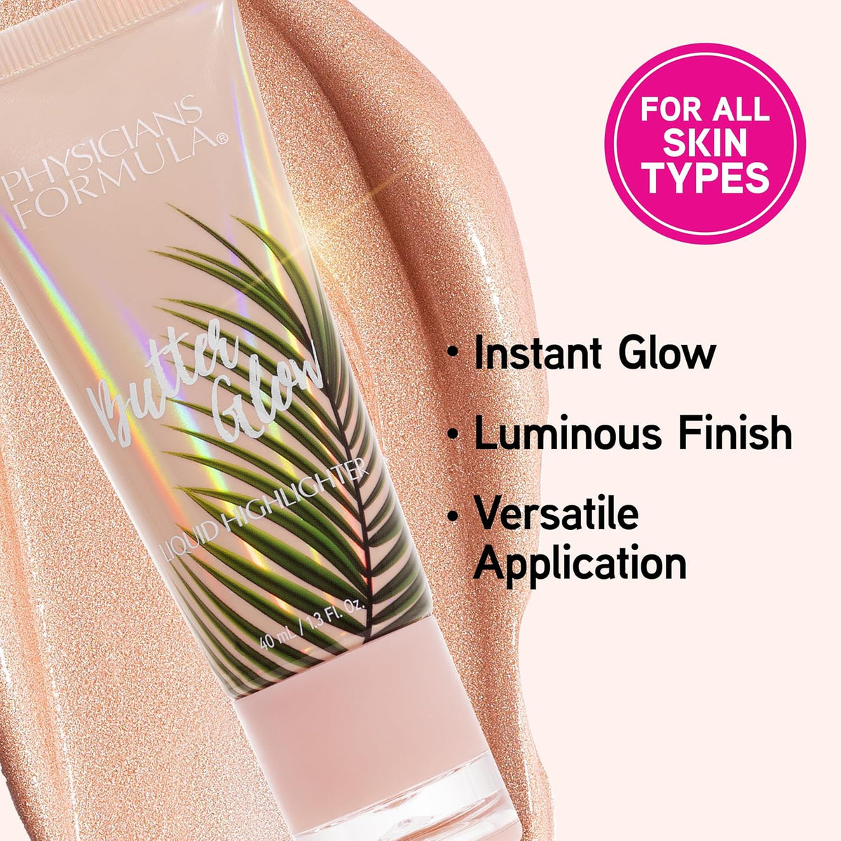 Physicians Formula Butter Glow Liquid Highlighter | Glow | High Pigment