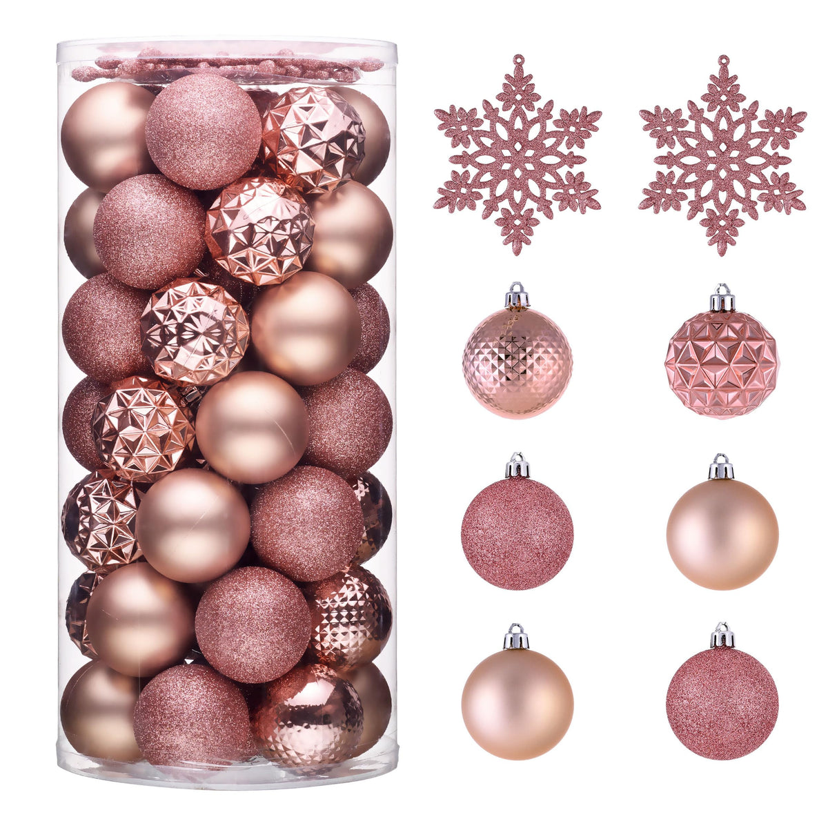 Valery Madelyn 50ct Christmas Tree Decorations Ball Ornaments 2 Inches