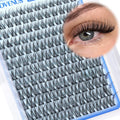 Goddvenus Lash Clusters Kit Wispy Eyelash Clusters Lashes Natural DIY Lash Extension Kit 10-16mm Cluster Eyelash Extensions Kit 300pcs C Curl Individual Lashes Cluster Eyelash (No Tweezers)