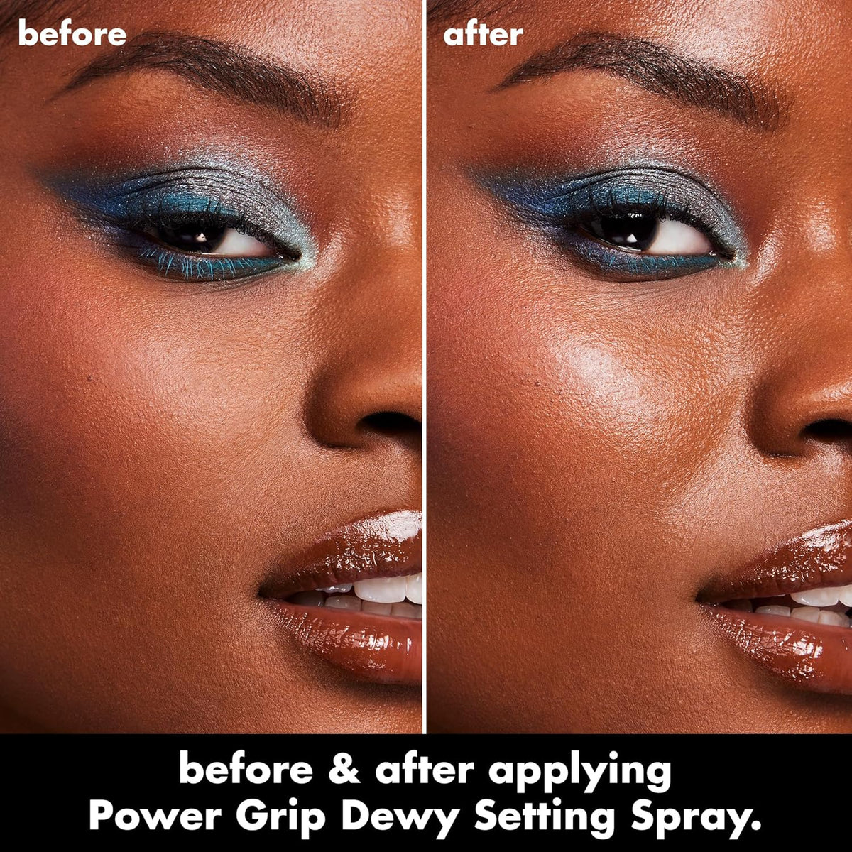 e.l.f. Power Grip Dewy Setting Spray, Ultra Fine Mist Made With Hyaluronic Acid, Grips Makeup For A Hydrated-Looking, Dewy Finish, Vegan & Cruelty-Free