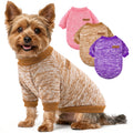 3 Pack Dog Sweaters for Small Dogs Girl Boy Winter Fleece Clothes Warm Soft Dog Sweatshirt Outfit for Dogs Cats Pet Apparel