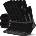 Alvada Mens Merino Wool Crew Socks Thermal and Warm Socks for Winter Work Hiking Running 3 Pairs