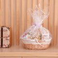 Vintiquewise Natural Wicker Picnic Basket with a Handle for Home and Garden