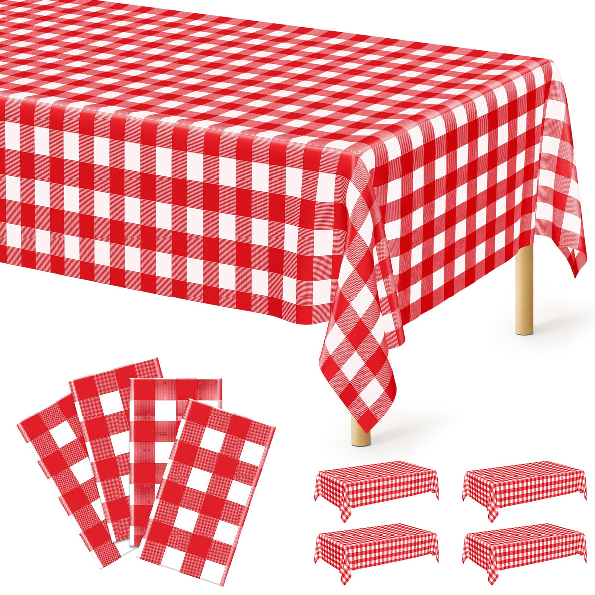 3 Pack Thanksgiving Tablecloths, 108" x 54" Disposable Turkey Table Cloth