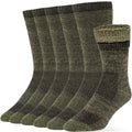 Alvada Mens Merino Wool Crew Socks Thermal and Warm Socks for Winter Work Hiking Running 3 Pairs