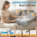 Cozy Essential Vacuum Storage Bags, 80% Compression Vacuum Seal Space Saver Plastic Packaging Bags for Clothes, Blankets, Pillow, Bedding, Comforters, Sealer Clothing Storage,20 Combo