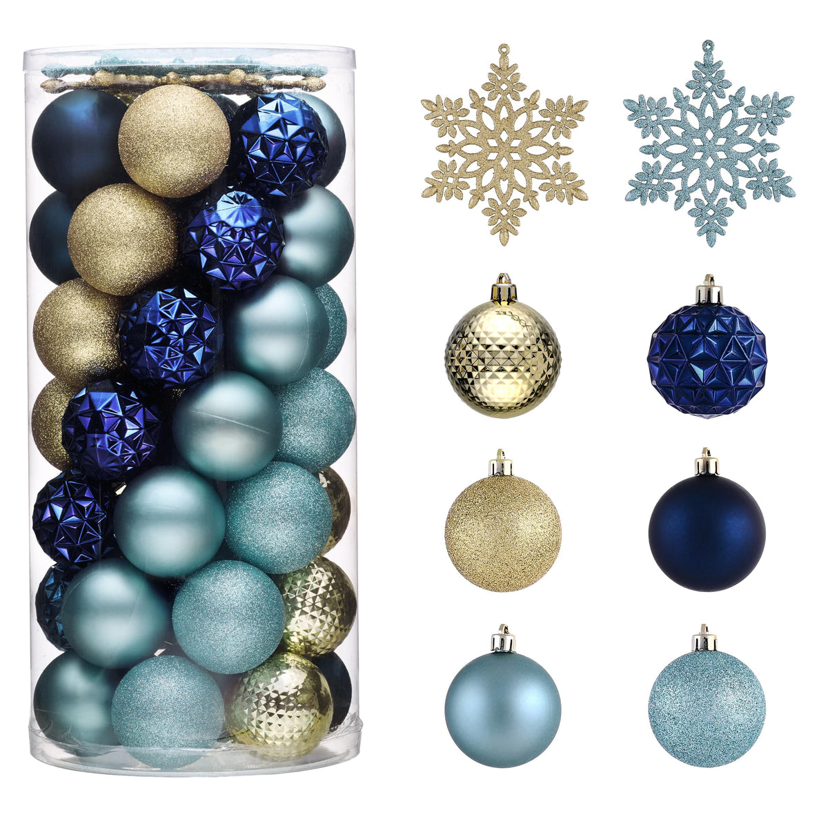 Valery Madelyn 50ct Christmas Tree Decorations Ball Ornaments 2 Inches