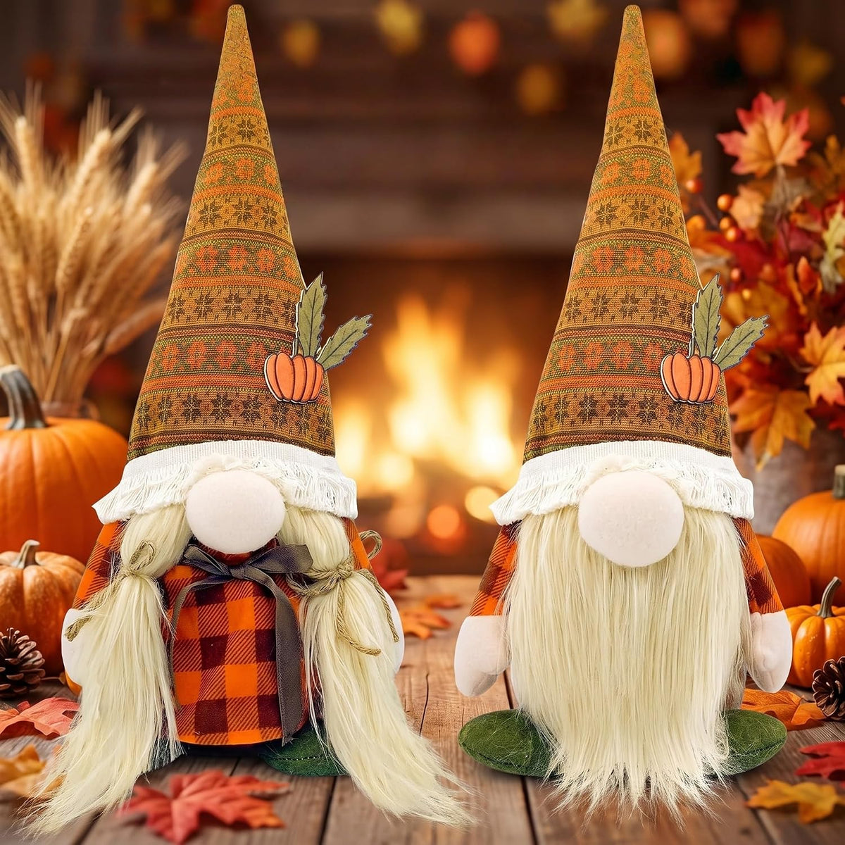 Lovinland Thanksgiving Decorations for Home - Fall Gnomes Decor Indoor