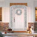 Puleo International 24 inch Flocked Spruce Artificial Christmas Wreath