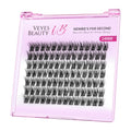 VEYESBEAUTY Lash Clusters Individual Eyelash Extensions Thin & Invisible Band DIY False Eyelashes for Self-application Newbie's Five-Second Series Wispy Lash Tray, Dreamy 8-16mm Mixed Length