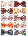 PET SHOW 10 Pack Fall Dog Bowties for Large Dogs Sliding on Collar